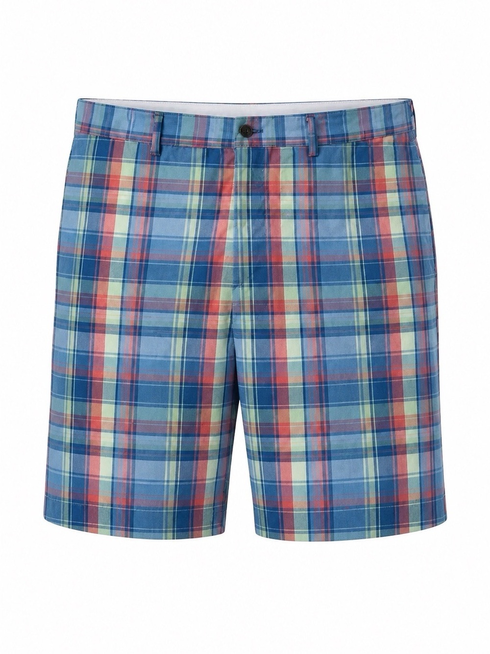 Jack Nicklaus Plaid Casual Men’s Shorts in Blue and Pink